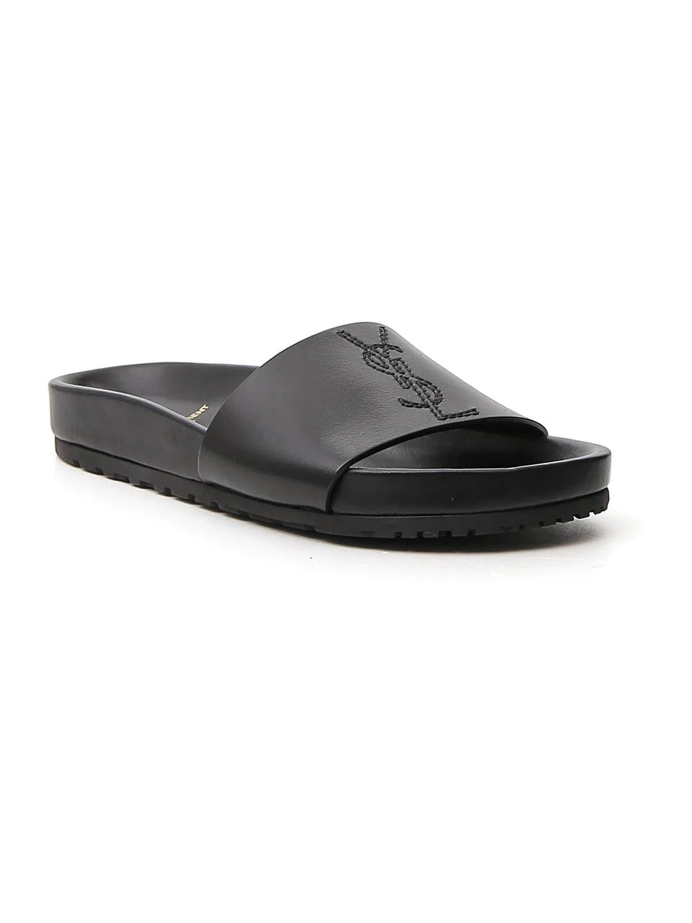 SAINT LAURENT YSL LOGO POOL SLIDES