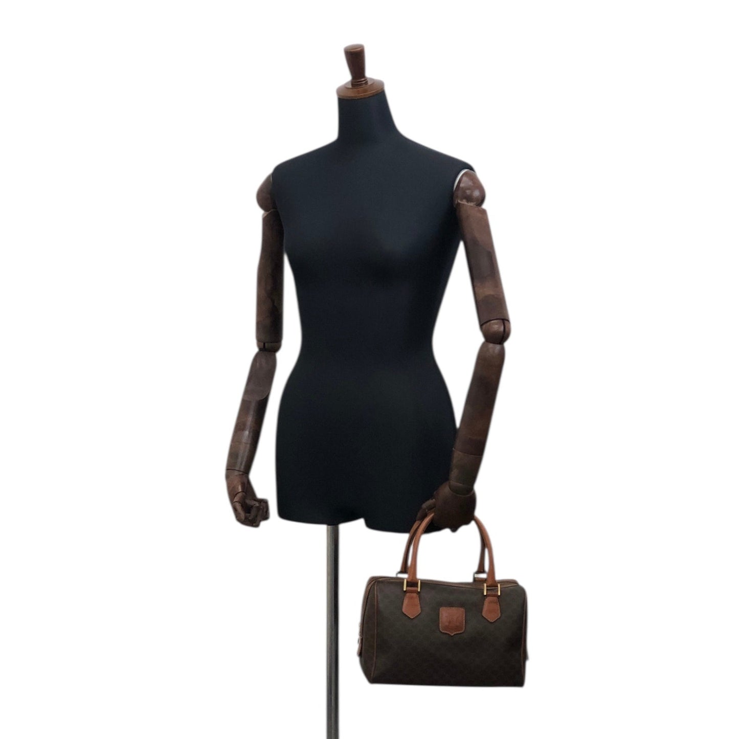CELINE Small Boston bag Handbag Brown akh2uk