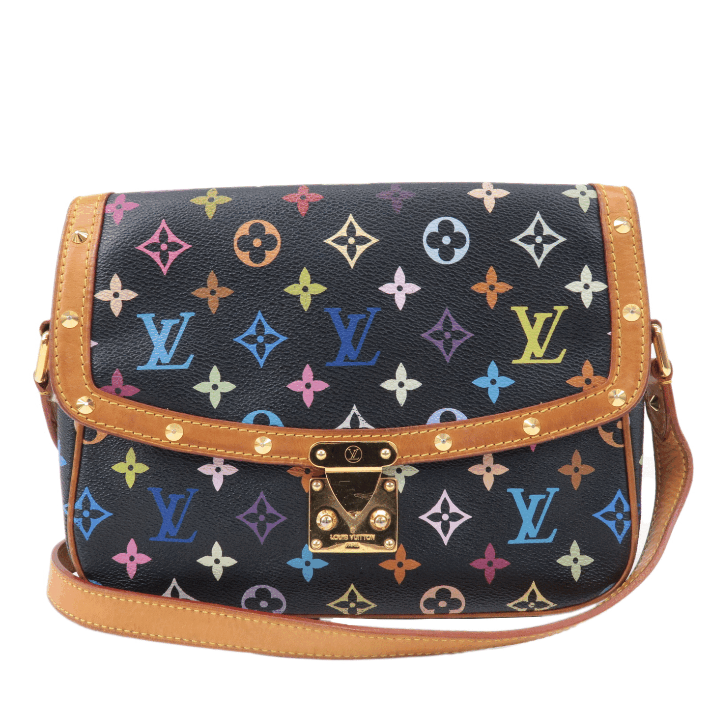 Louis Vuitton Multi Color Sologne Shoulder Bag Noir