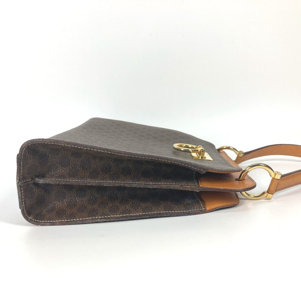 CELINE Handbag PVC / Leather Brown Bag Macadam Women