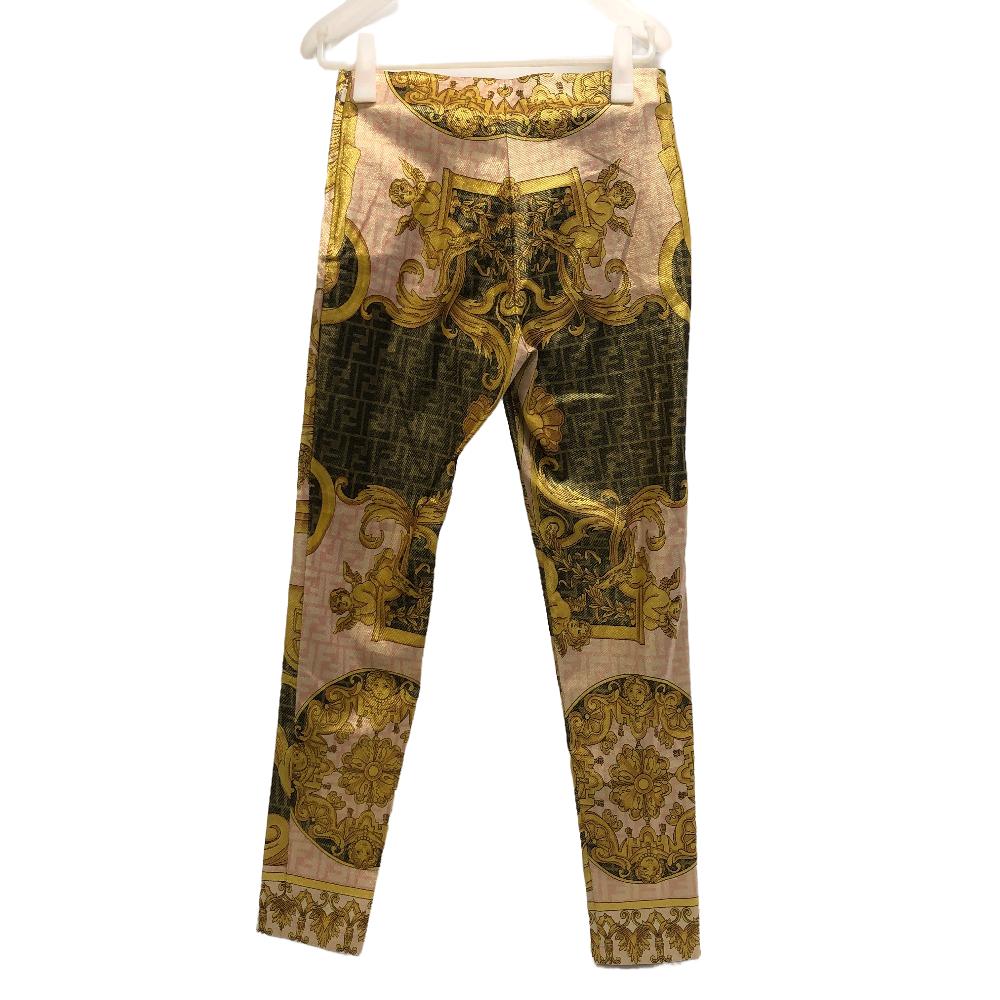 FENDI Pants Nylon gold fenderche Women 42