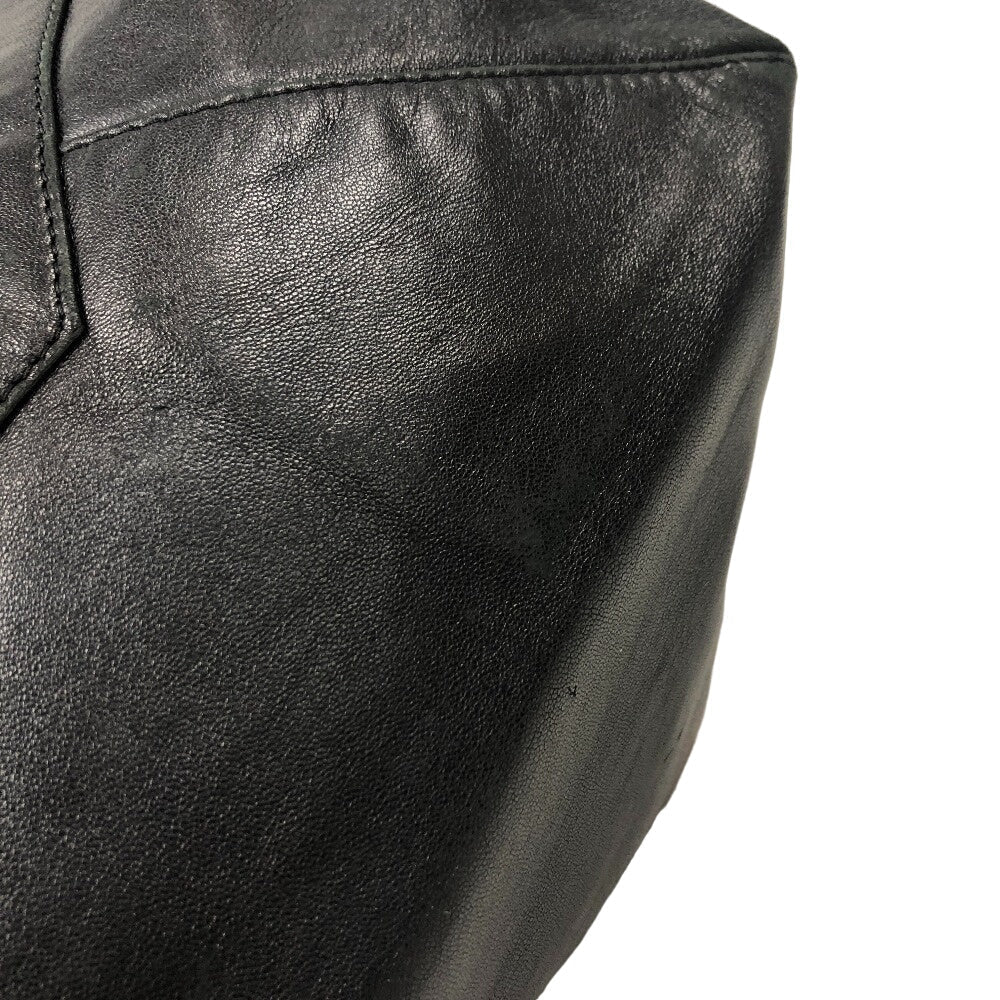 CELINE Tote Bag leather black By color Horizontalkava unisex(Unisex)