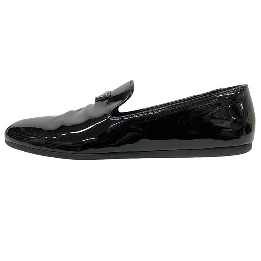 PRADA Slip-on 2S2914 Patent leather black Triangle logo mens 10