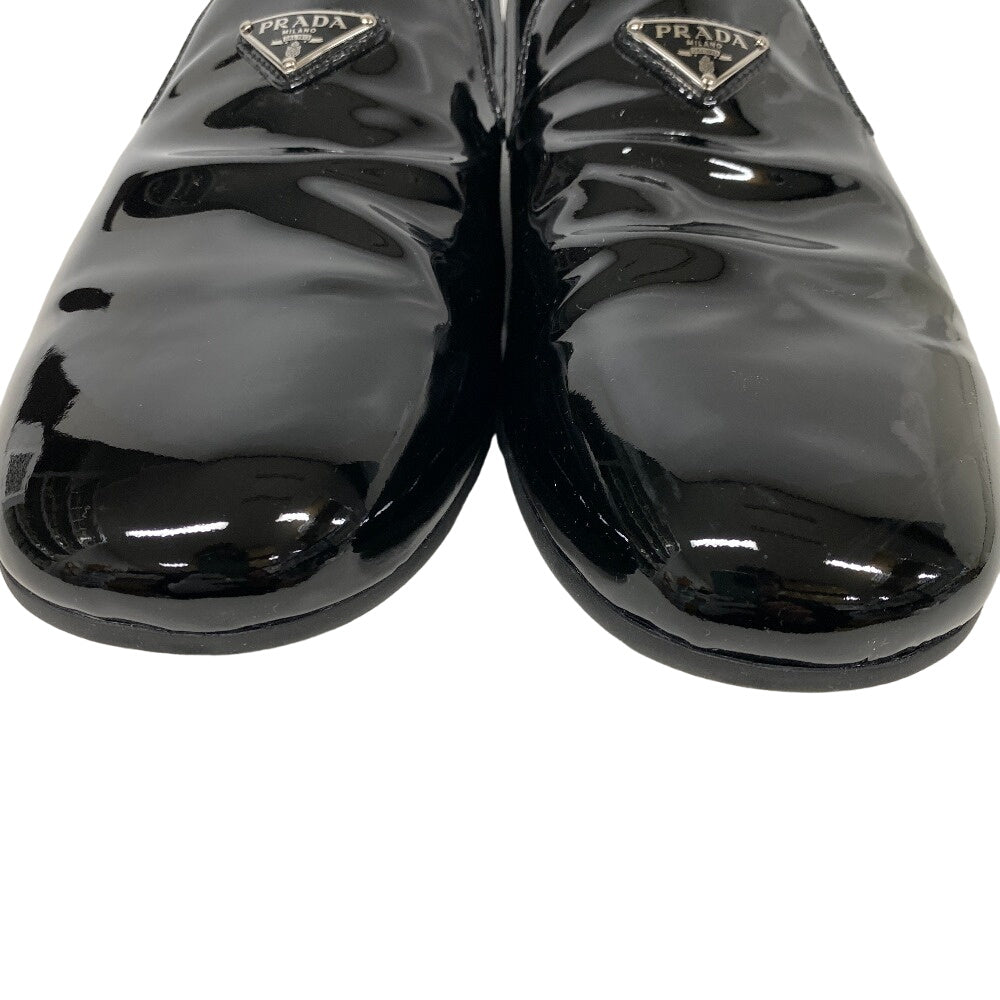 PRADA Slip-on 2S2914 Patent leather black Triangle logo mens 10