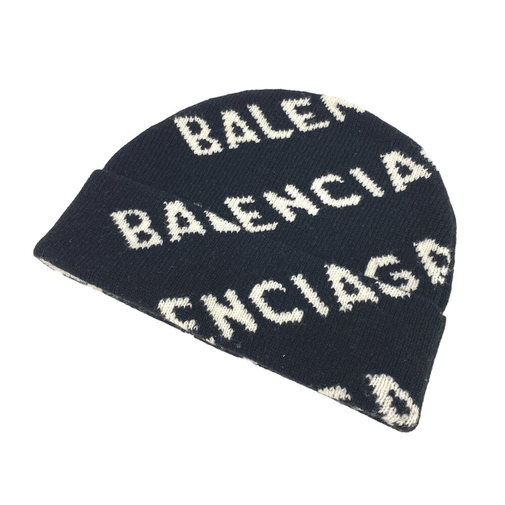 BALENCIAGA Knit cap wool black Women