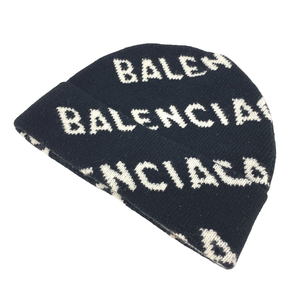 BALENCIAGA Knit cap wool black Women