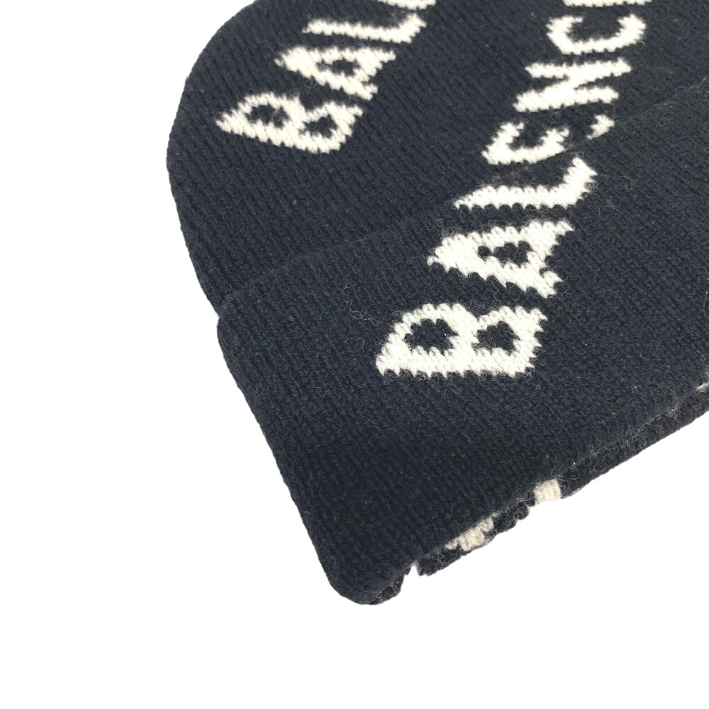 BALENCIAGA Knit cap wool black Women