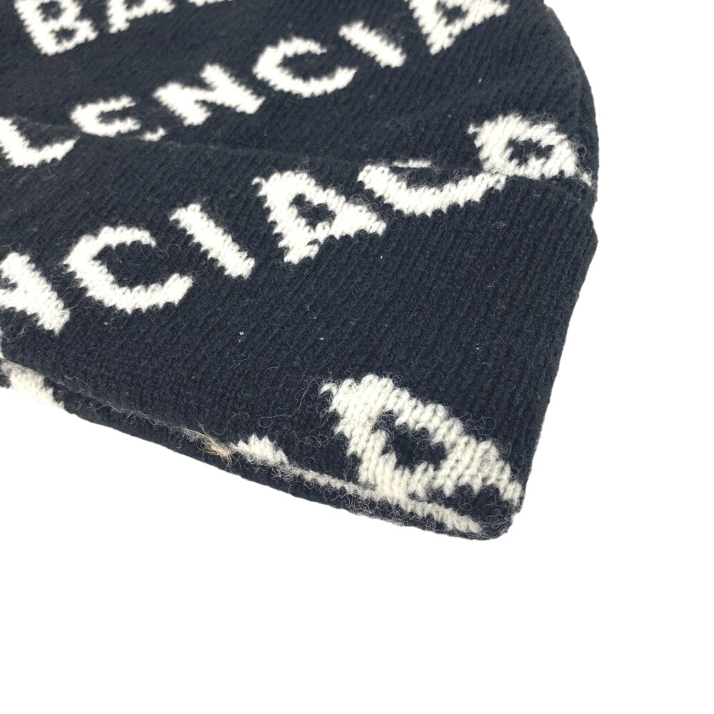 BALENCIAGA Knit cap wool black Women