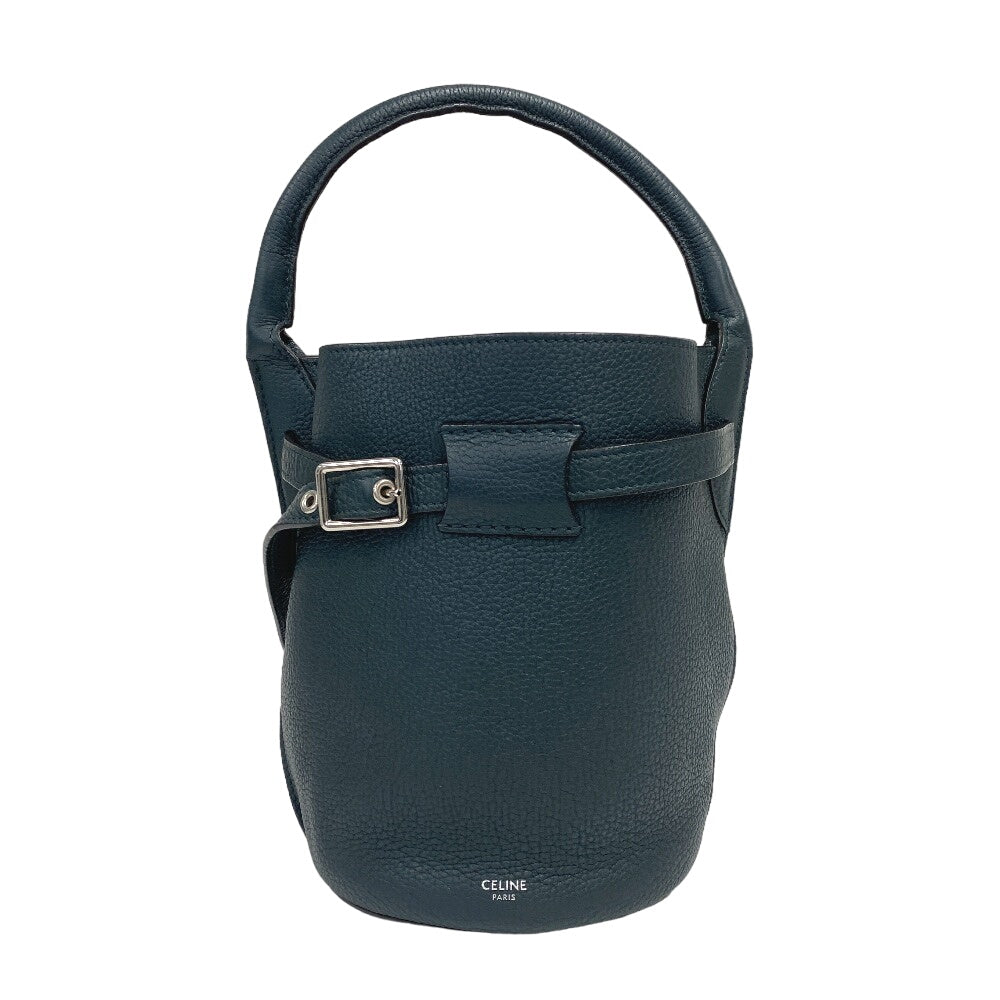 CELINE Handbag leather green Bucket Nano Big bag Women