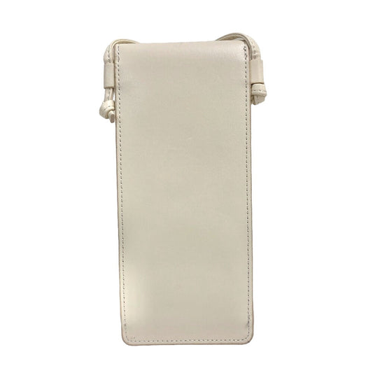 CELINE Pouch leather white Shoulder pouch Women