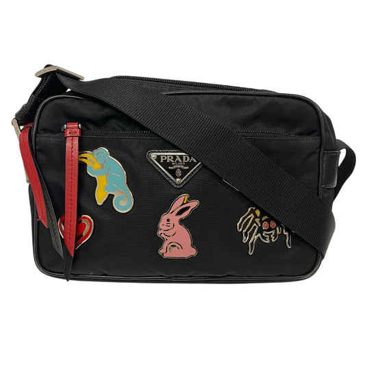 PRADA Shoulder Bag Nylon black Test Women