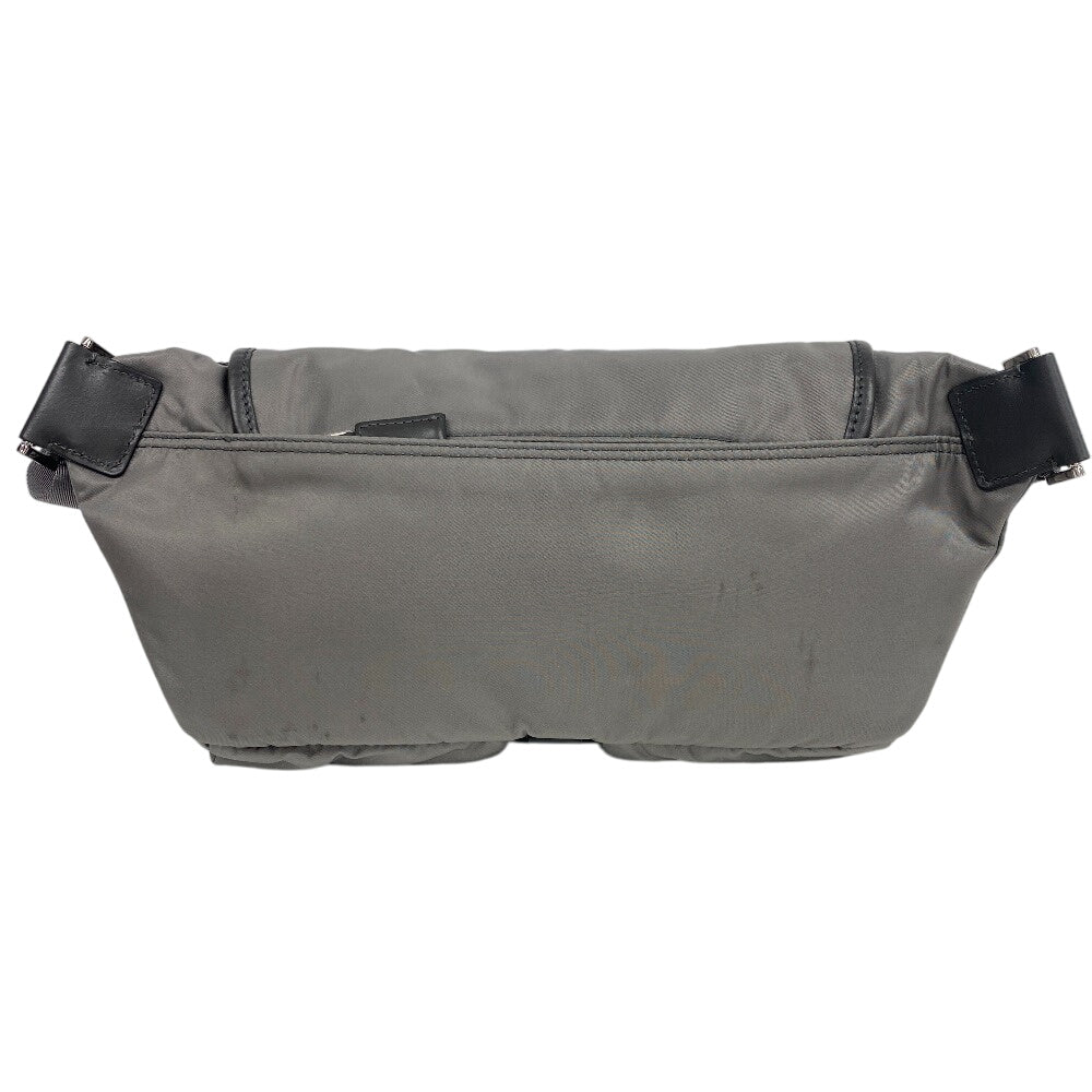 PRADA Sling bag Nylon, Recycled Polyamide gray Re-Nylon mens(Unisex)