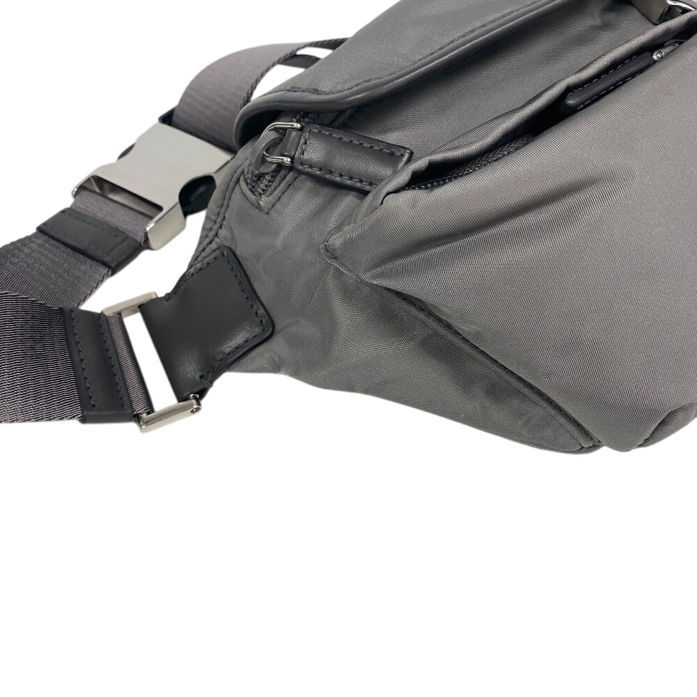PRADA Sling bag Nylon, Recycled Polyamide gray Re-Nylon mens(Unisex)
