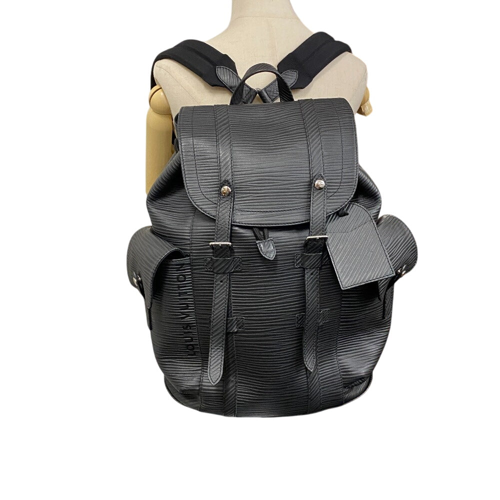 LOUIS VUITTON Backpack Epi black Epi XL Christopher MM