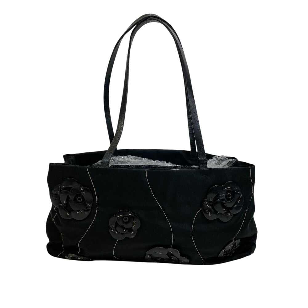 PRADA Handbag Nylon black flour Women