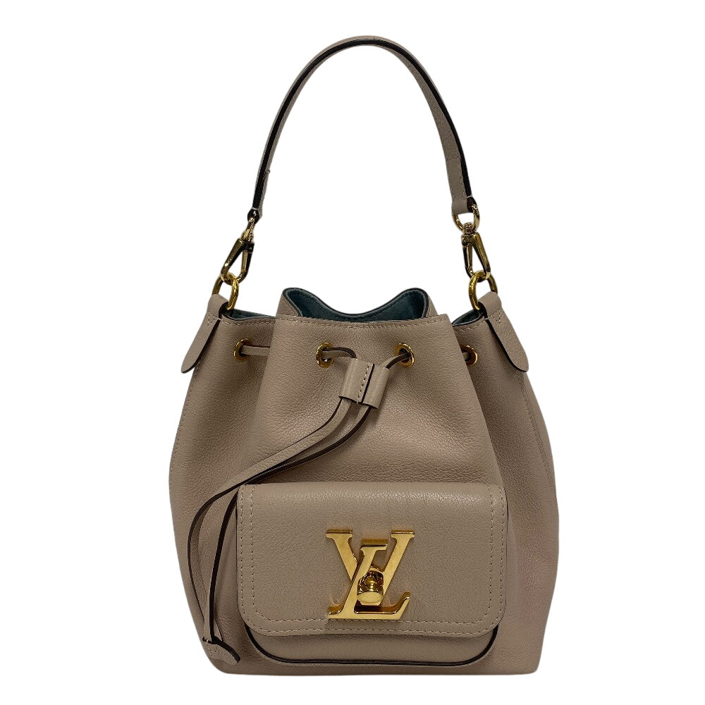 LOUIS VUITTON Handbag leather beige Drawstring Shoulder Bag Rock Me BucketNV Women
