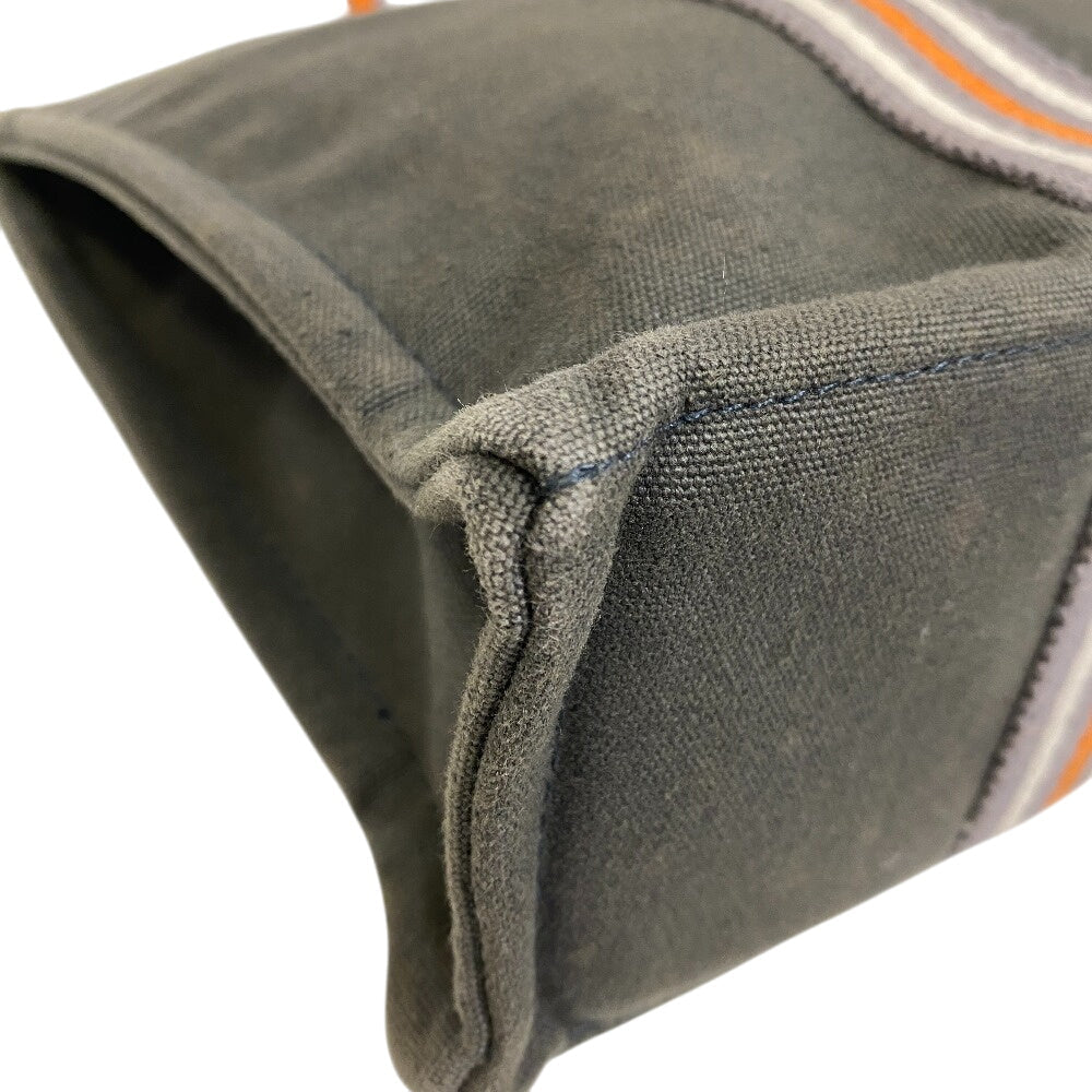 HERMES Tote Bag canvas khaki Ginza limited Fool ToePM Women