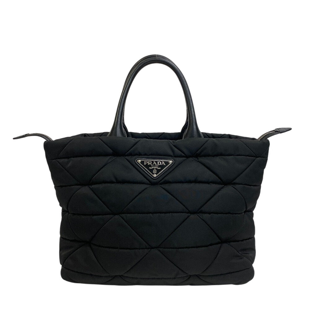 PRADA Handbag Nylon black Re-Nylon Padded Tote Bag