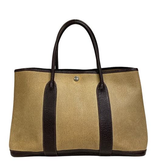 HERMES Handbag Tower ash Brown Garden party PM