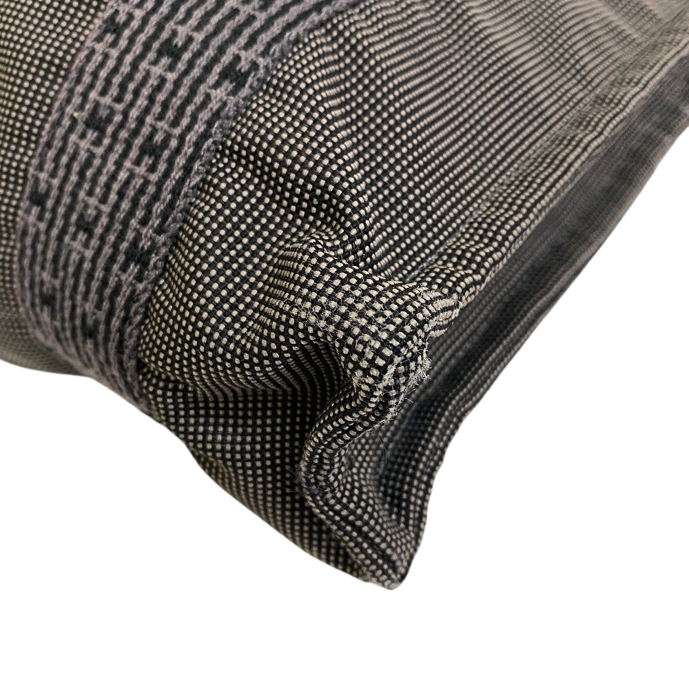 HERMES Backpack canvas black Her Line Sac A DosPM