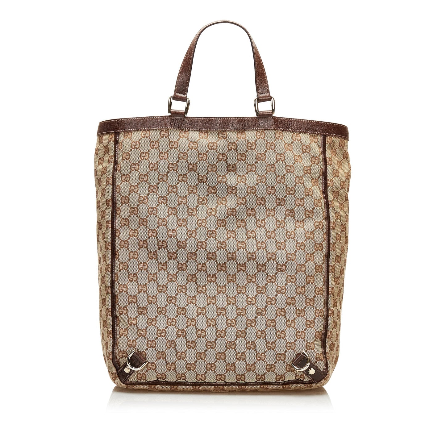 Gucci Leather Canvas Tote
