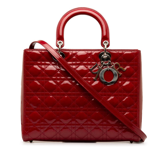 Dior Lady Dior Leather Handbag