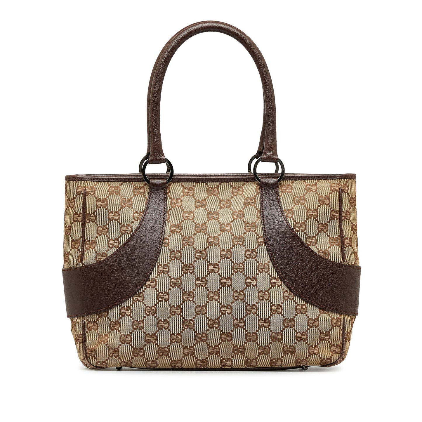 Gucci Leather Canvas Tote