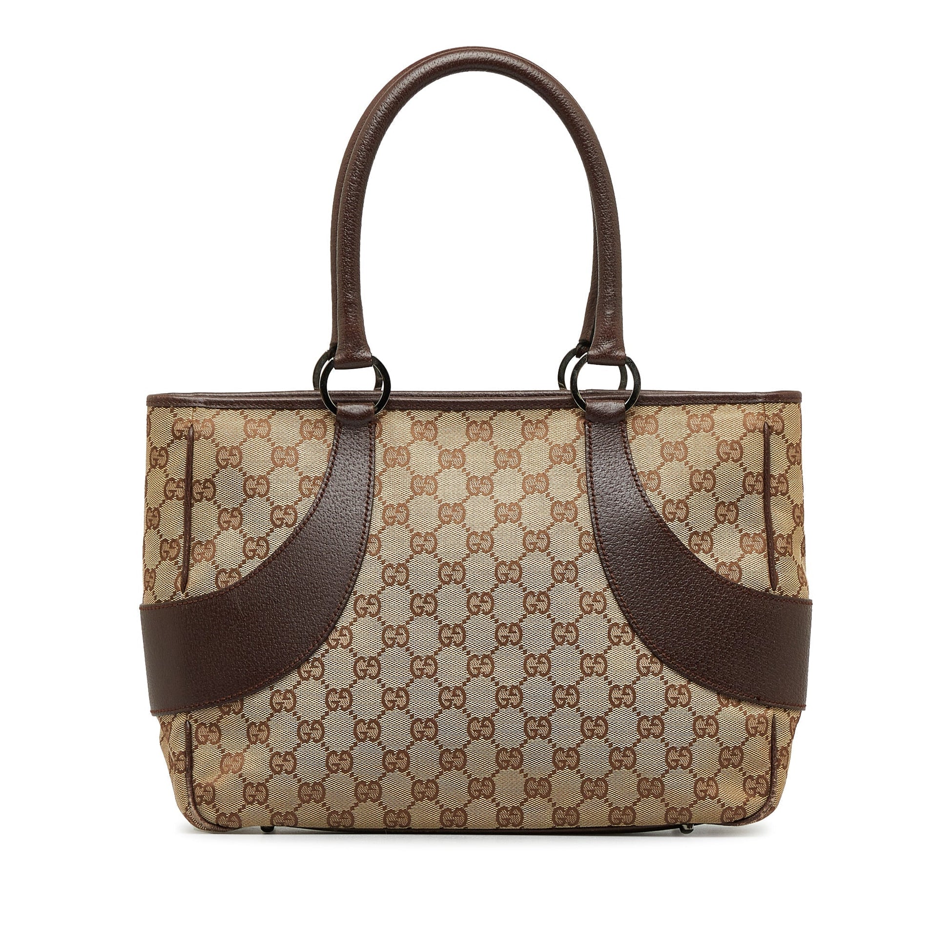 Gucci Leather Canvas Tote
