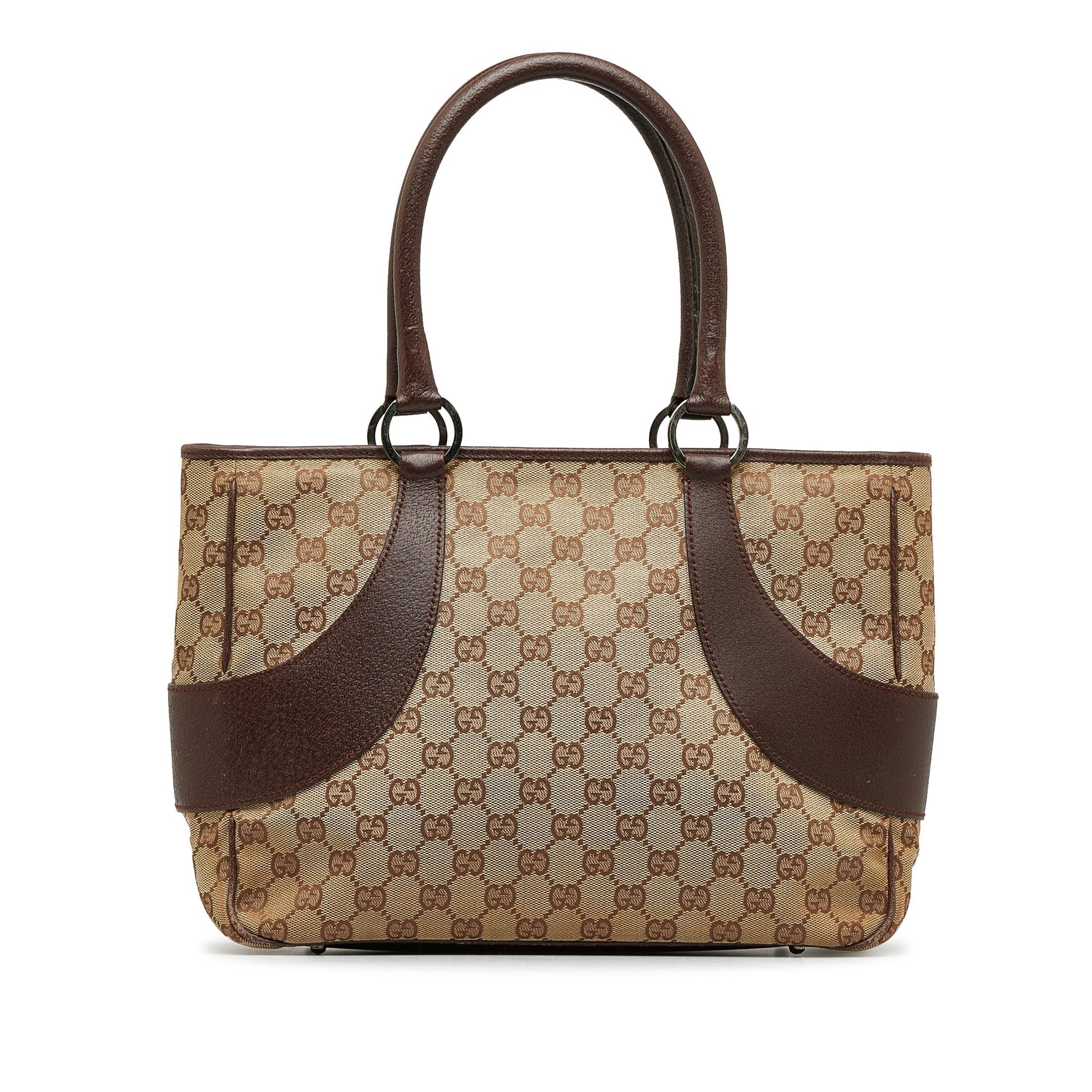 Gucci Leather Canvas Tote