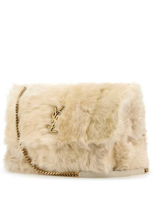 Luxury Saint Laurent Trending 2025 Niki Oversized Shearling Shoulder Bag Polaire