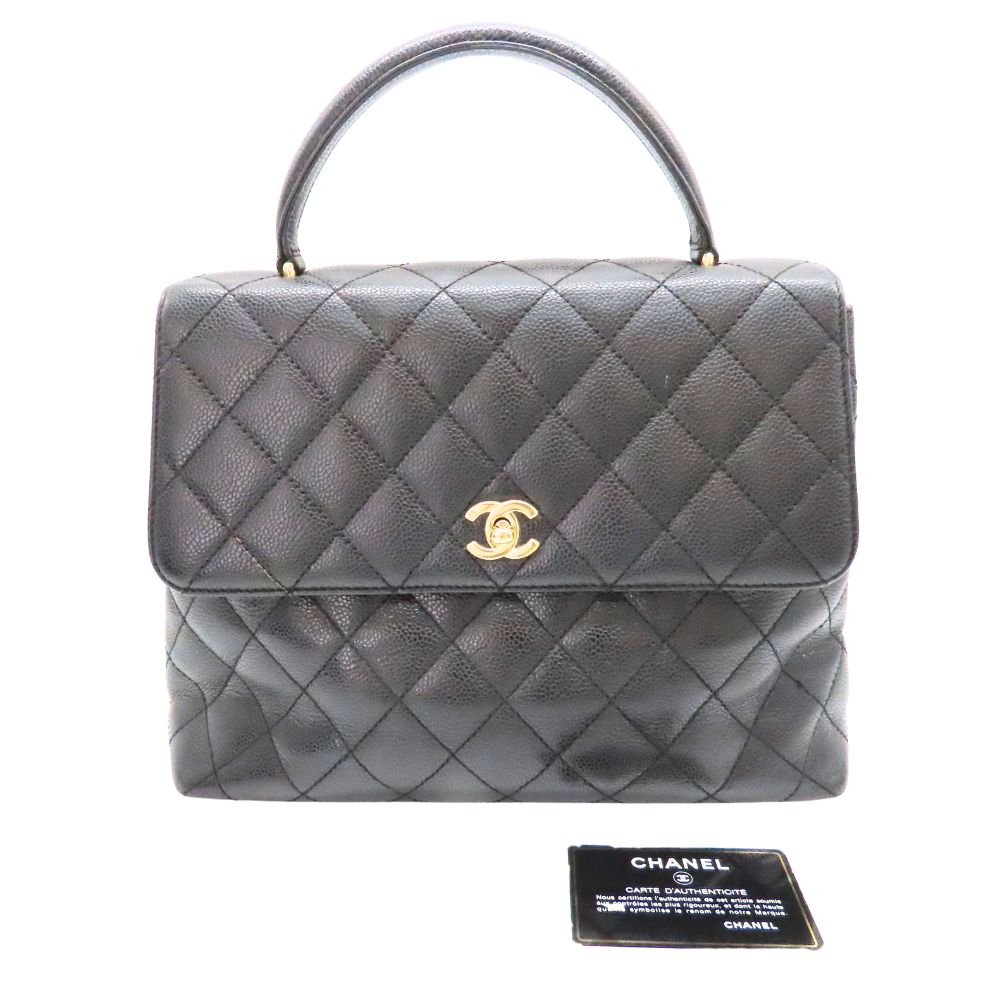 Chanel Caviar Skin Top Handle Bag Handbag