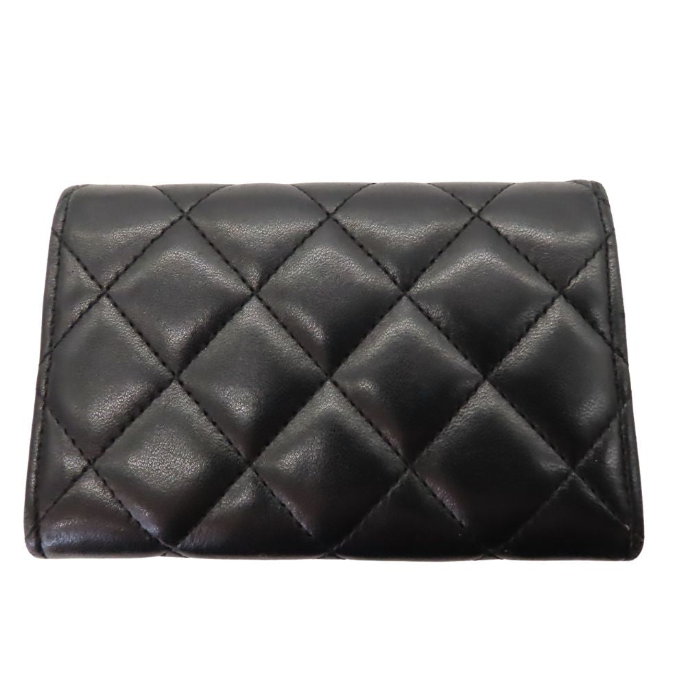 Chanel Matelassé Lambskin Card Case Handbag