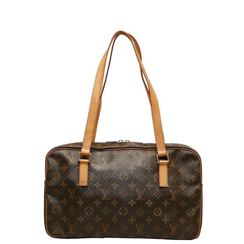 Louis Vuitton Monogram City GM Handbag Brown PVC Leather Louis Vuitton