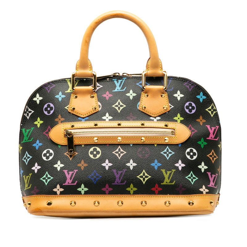 Louis Vuitton Monogram Multicolor Handbag PVC/Ledger Noir Black