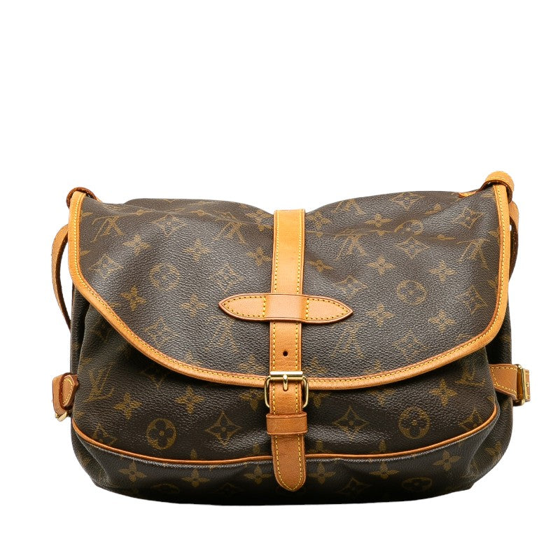 Louis Vuitton Monogram Shoulder Bag PVC/Leather Brown
