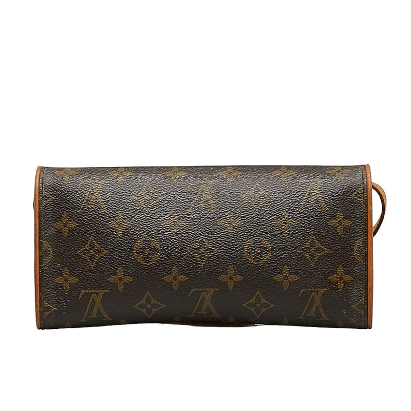 Louis Vuitton Monogram Twin GM Sliding Shoulder Bag Brown PVC Leather Louis Vuitton