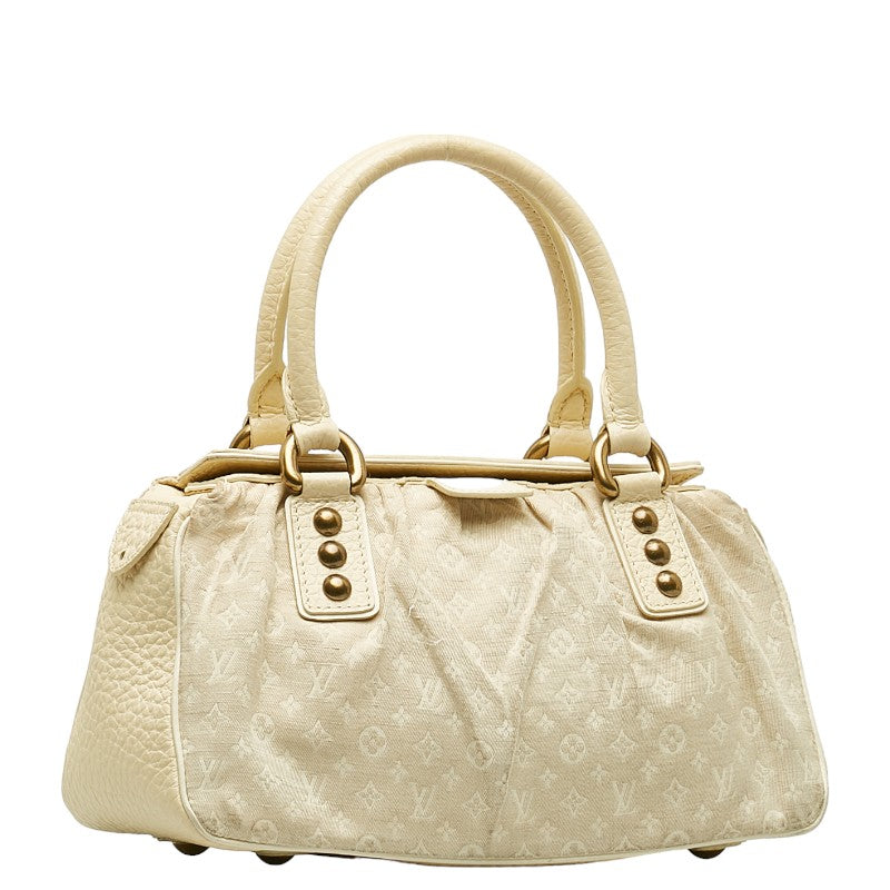 Louis Vuitton Monogram Mini Handbag Leather/Candy Dune Beige Ladies