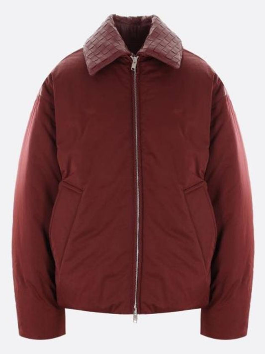 Luxury Bottega Veneta Tech Nylon Puffer Jacket Barolo