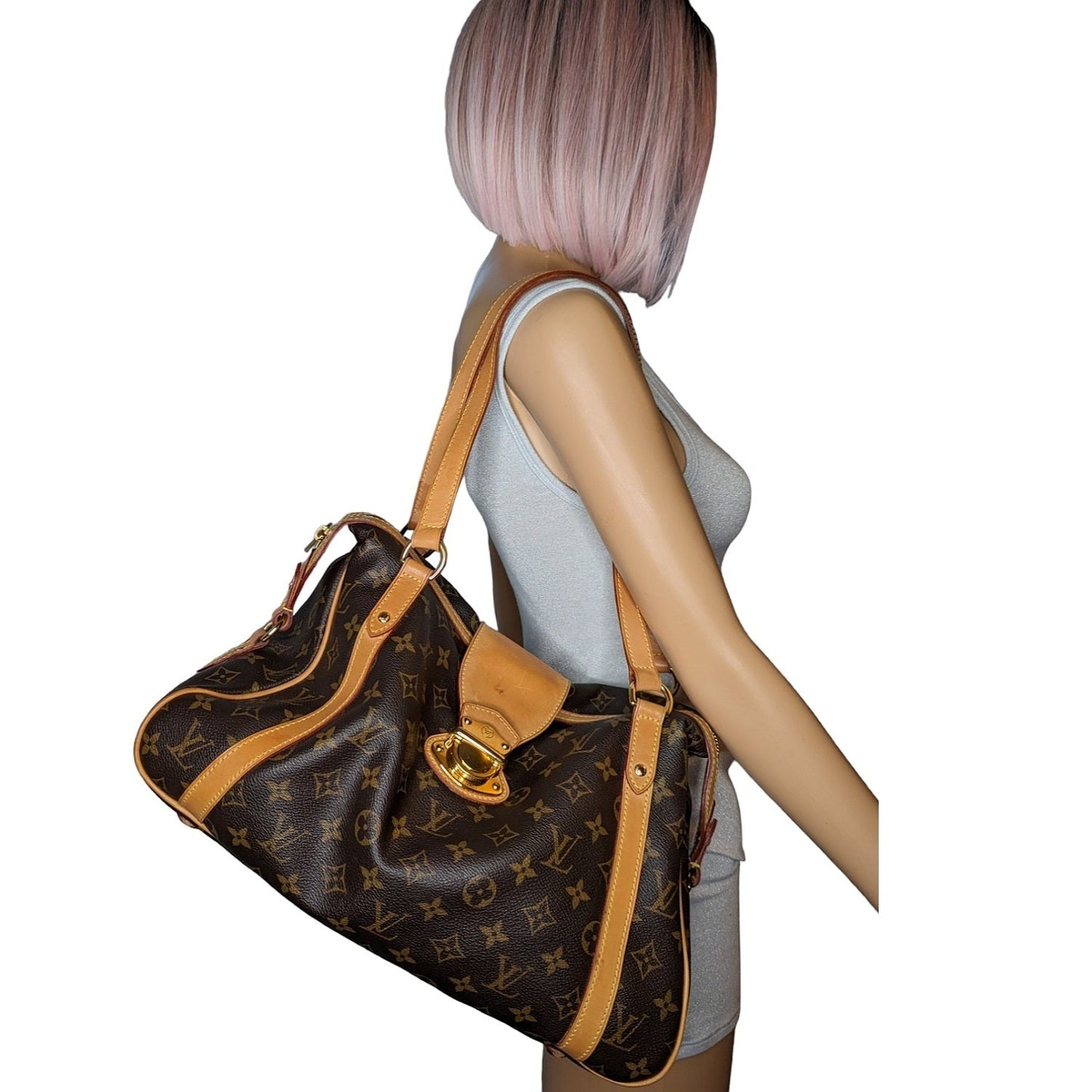 Louis Vuitton Monogram Canvas Stresa GM Satchel Handbag
