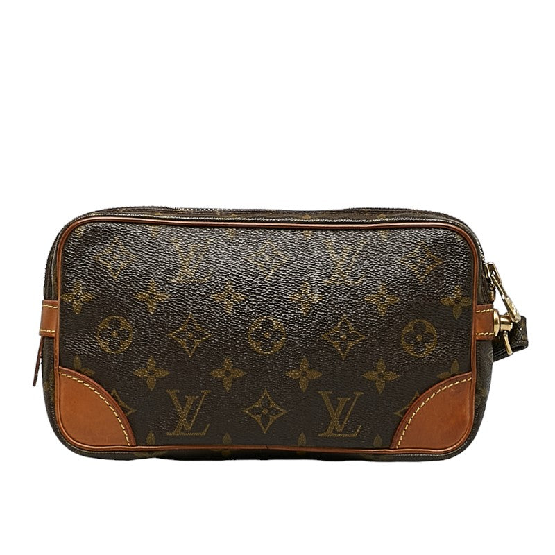 Louis Vuitton Monogram Marly Dragon PM Second Bag Brown PVC Leather Louis Vuitton
