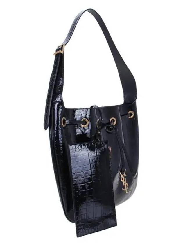 Luxury Saint Laurent Trending 2025 Paris VII Medium Embossed Shoulder Bag Black