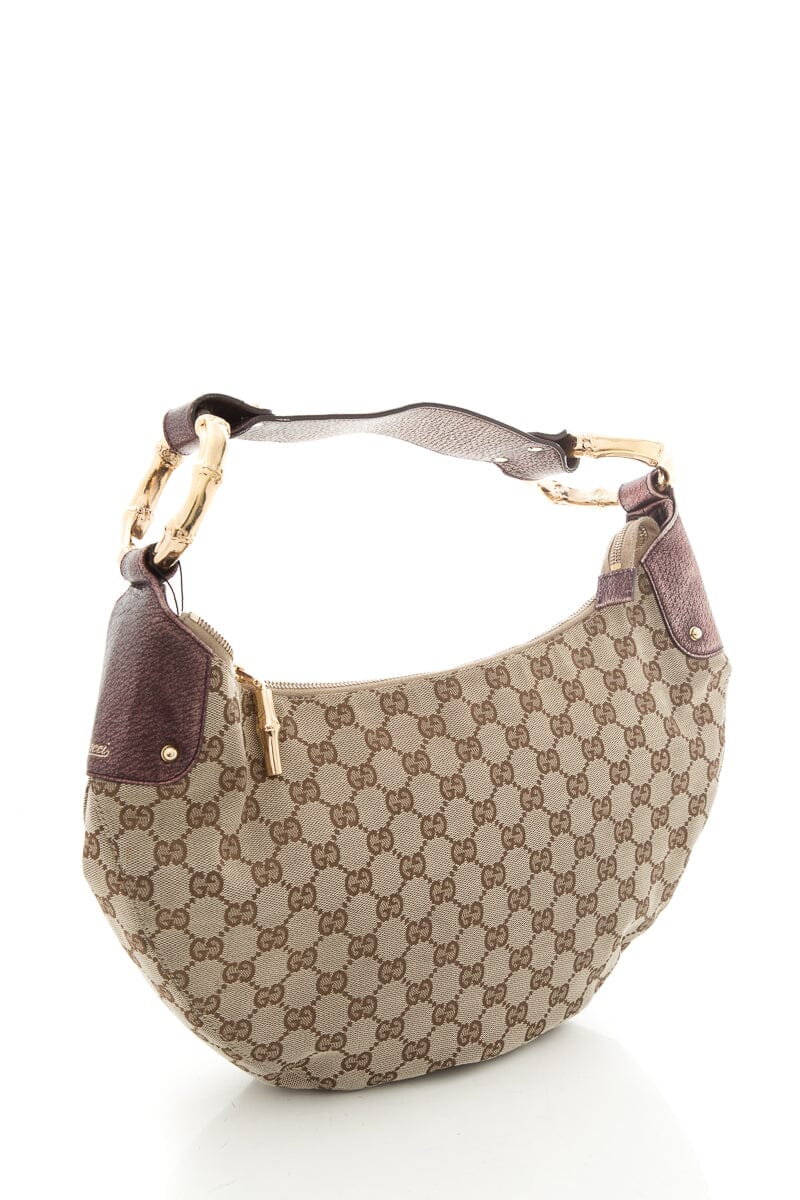 Gucci Leather Canvas Handbag Style 1