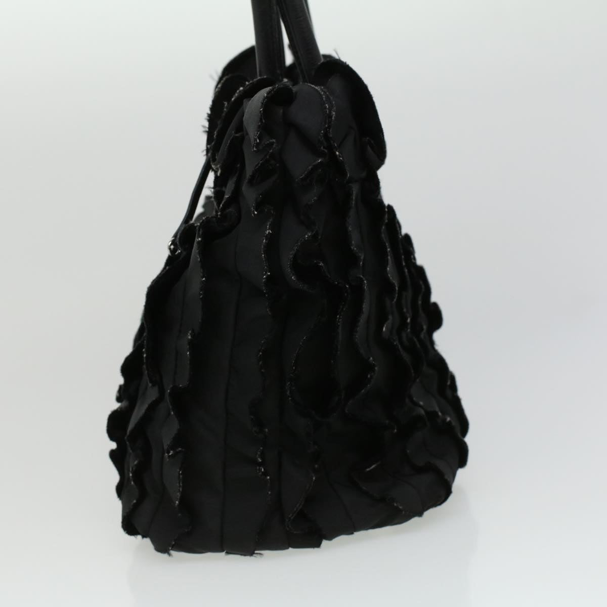 Prada Hand Bag Nylon Black