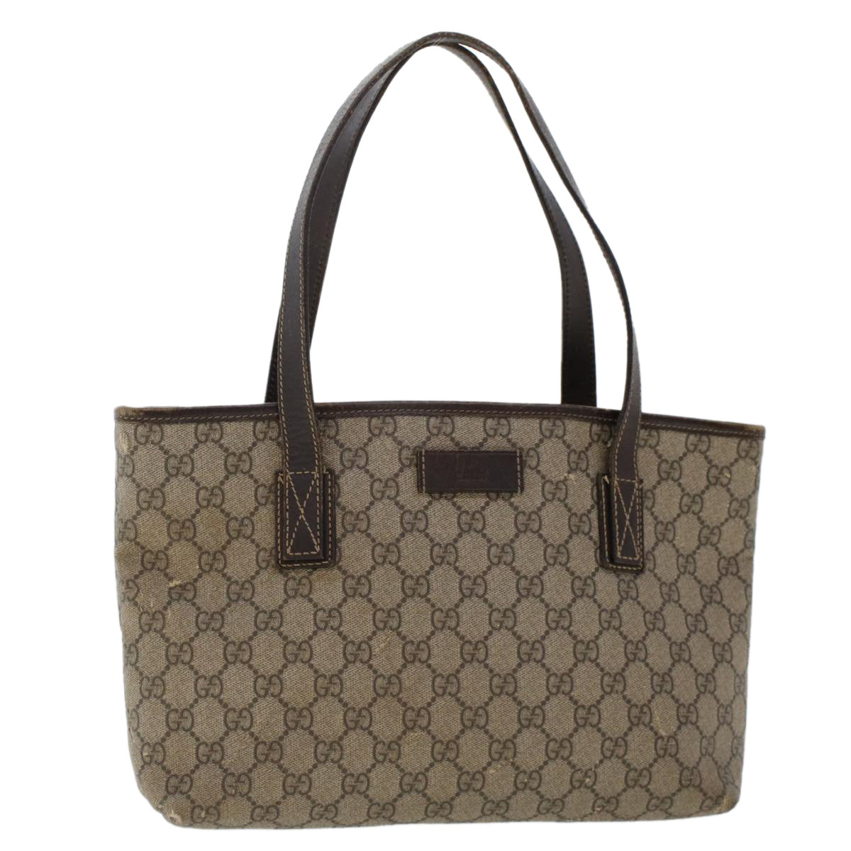 Gucci Leather Canvas Tote