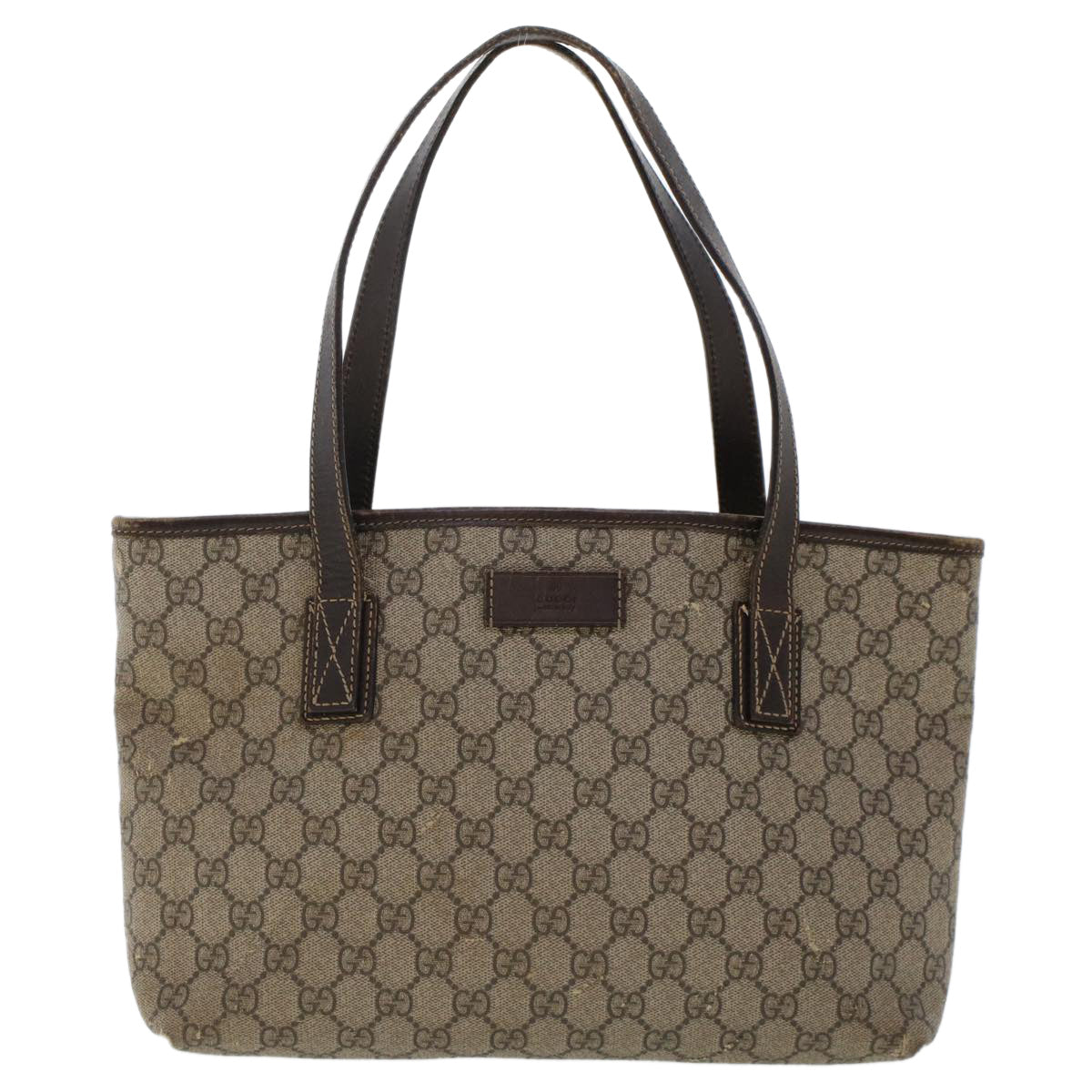 Gucci Leather Canvas Tote