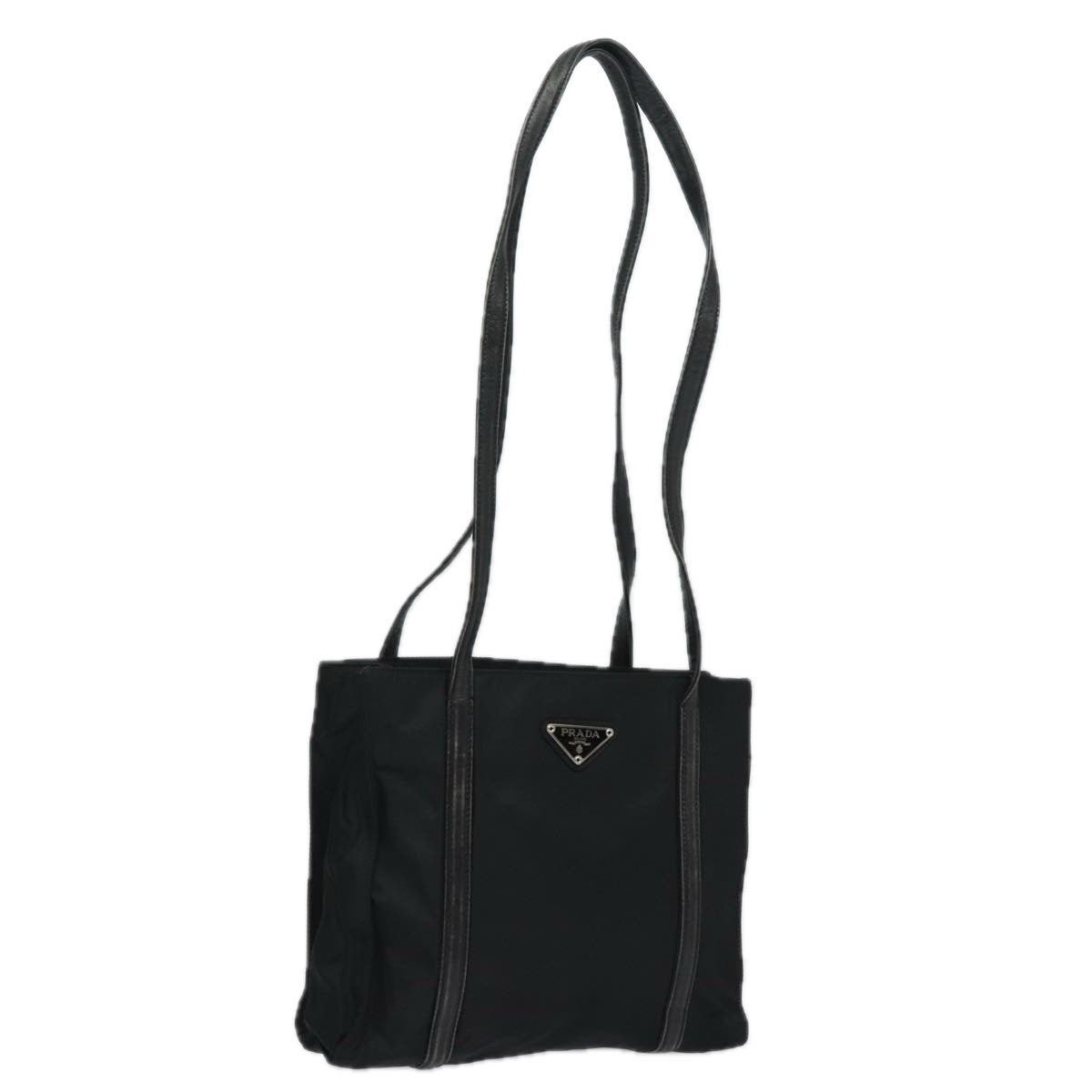 PRADA Shoulder Bag Nylon Black Auth