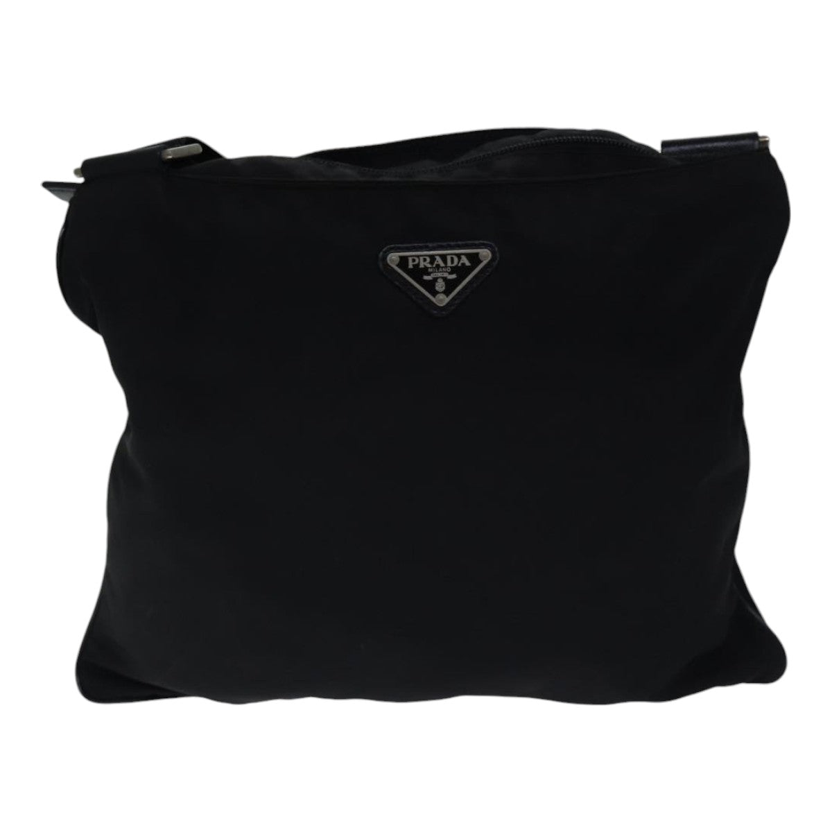PRADA Shoulder Bag Nylon Black Auth