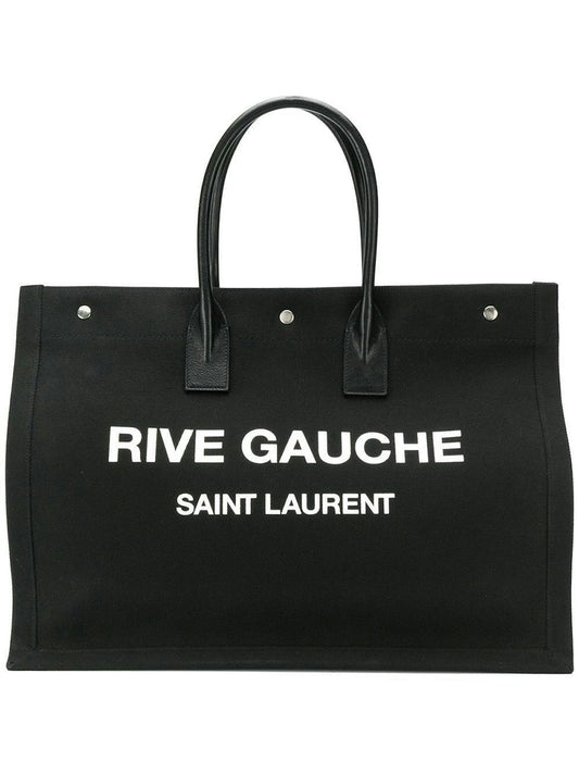 Luxury Saint Laurent Trending 2025 Men's Rive Gauche Large Tote Bag in Black | Color 1070