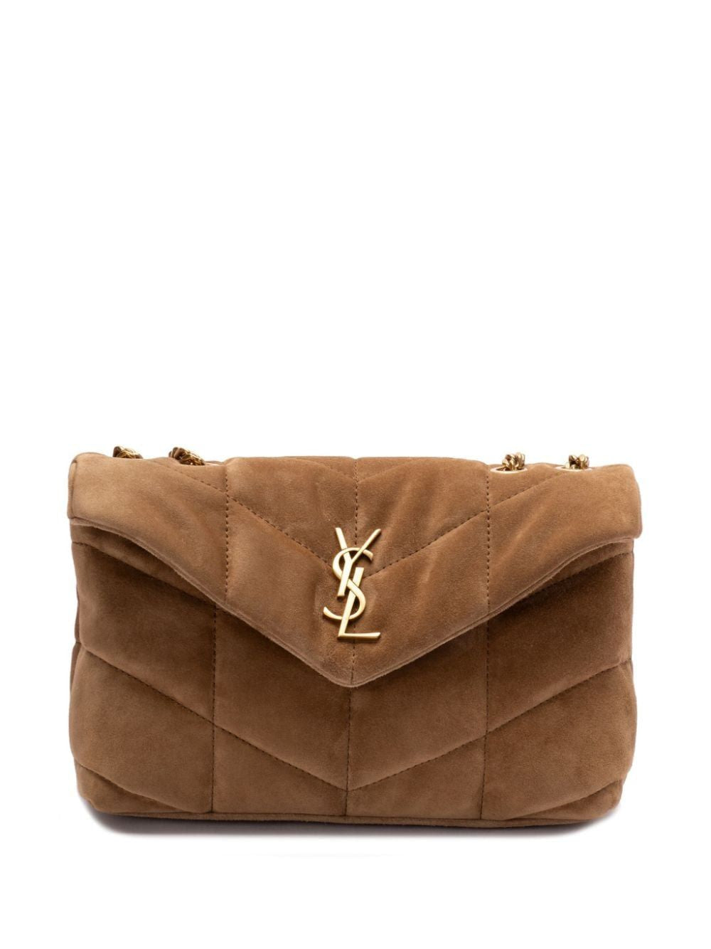 Luxury Saint Laurent Trending 2025 Women's Toy Puffer Bag in Goldenleaf |