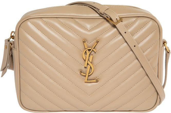 Luxury Saint Laurent Trending 2025 Women's Lou Camera Bag in Darkbeige |